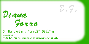 diana forro business card